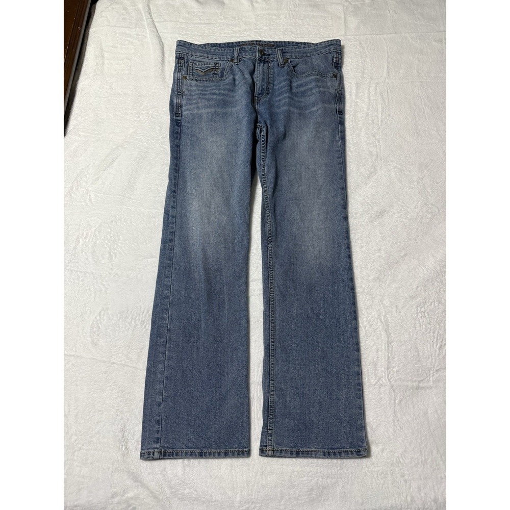 Cody James Jeans‎ Mens 37x31 Blue Boot Cut Faded Western Cowboy Casual